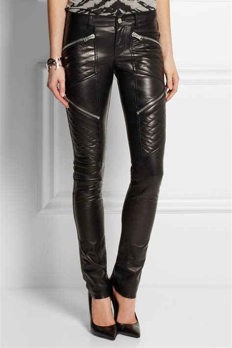 saint laurent leather pants